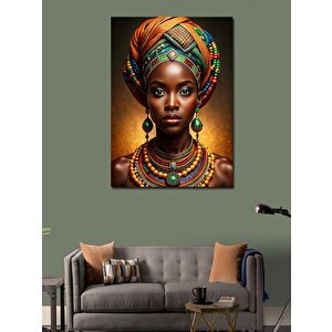 Kanvas Tablo Afrikalı Kadın 100x140 cm