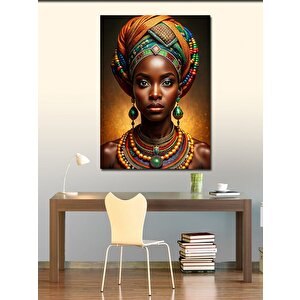 Kanvas Tablo Afrikalı Kadın 100x140 cm