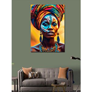 Kanvas Tablo Afrikalı Kadın 70x100 cm