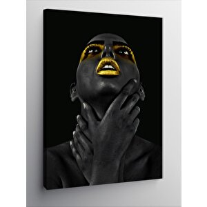 Kanvas Tablo Makyajlı Kadın 70x100 cm