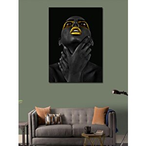 Kanvas Tablo Makyajlı Kadın 70x100 cm