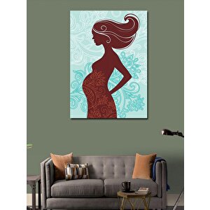 Kanvas Tablo Hamile Kadın 100x140 cm