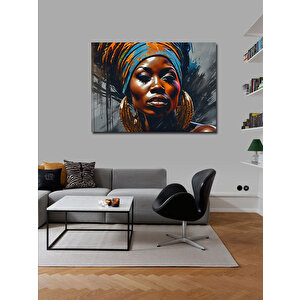 Kanvas Tablo Afrikalı Kadın 70x100 cm