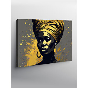 Kanvas Tablo Afrikalı Kadın 100x140 cm