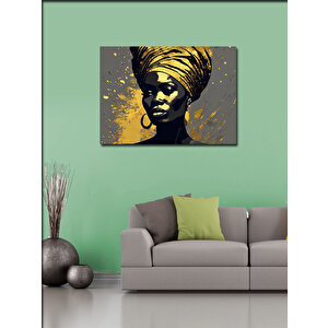 Kanvas Tablo Afrikalı Kadın 100x140 cm