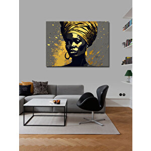 Kanvas Tablo Afrikalı Kadın 100x140 cm