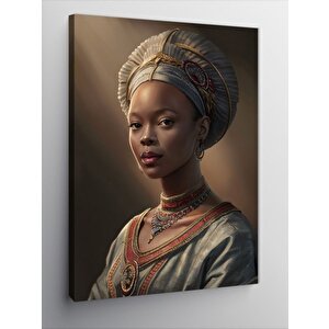 Kanvas Tablo Afrikalı Kadın 70x100 cm