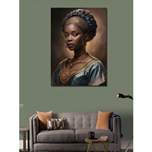 Kanvas Tablo Afrikalı Kadın 100x140 cm