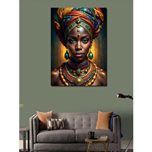 Kanvas Tablo Afrikalı Kadın 70x100 cm