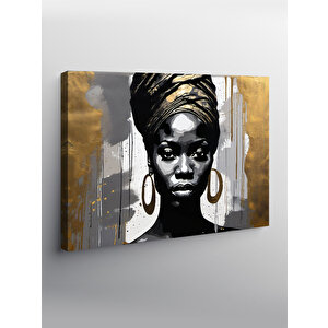 Kanvas Tablo Afrikalı Kadın 100x140 cm