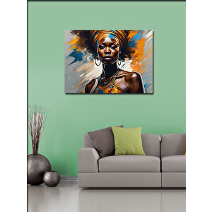 Kanvas Tablo Afrikalı Kadın 100x140 cm