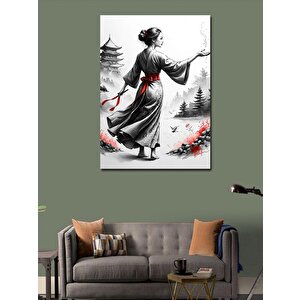 Kanvas Tablo Asyalı Kadın 100x140 cm
