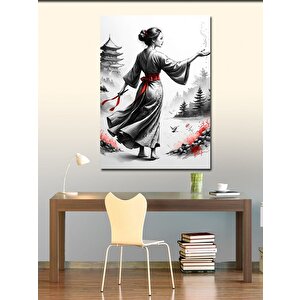 Kanvas Tablo Asyalı Kadın 100x140 cm