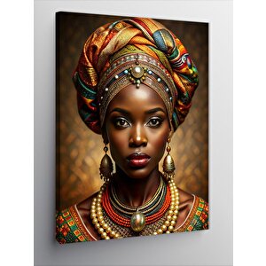 Kanvas Tablo Afrikalı Kadın 100x140 cm
