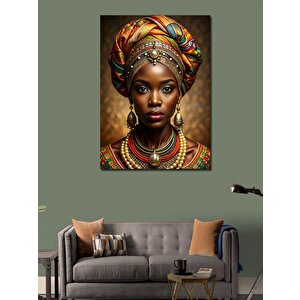 Kanvas Tablo Afrikalı Kadın 100x140 cm