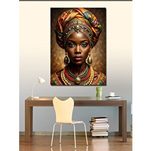 Kanvas Tablo Afrikalı Kadın 100x140 cm
