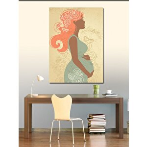 Kanvas Tablo Hamile Kadın 100x140 cm