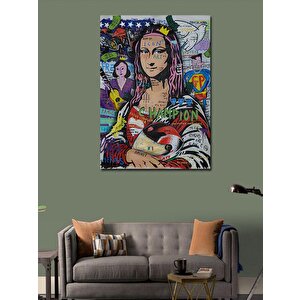 Kanvas Tablo Mona Lisa Pop Art