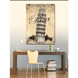 Kanvas Tablo Pisa Kulesi İtalya 100x140 cm