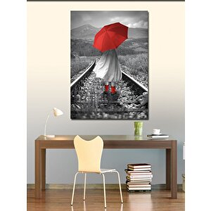 Kanvas Tablo Tren Rayındaki Çocuk 70x100 cm