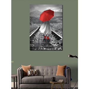 Kanvas Tablo Tren Rayındaki Çocuk 100x140 cm