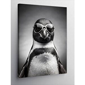 Kanvas Tablo Gözlüklü Penguen