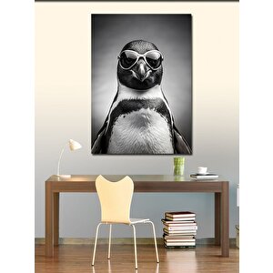 Kanvas Tablo Gözlüklü Penguen