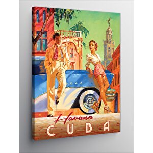 Kanvas Tablo Havana Küba