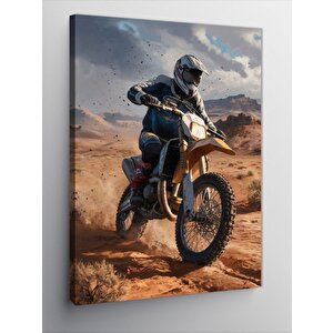 Kanvas Tablo Cross Yapan Motorcu 70x100 cm