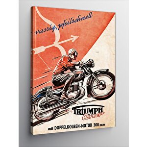 Kanvas Tablo Motor Süren Adam