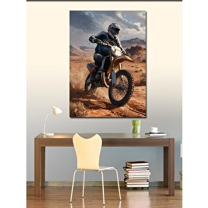 Kanvas Tablo Cross Yapan Motorcu