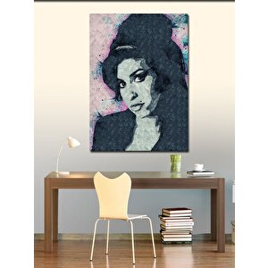 Kanvas Tablo Amy Winehouse 100x140 cm