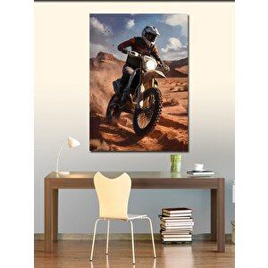 Kanvas Tablo Cross Yapan Motorcu 100x140 cm