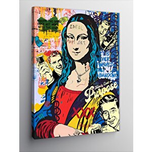 Kanvas Tablo Pop Art Mona Lisa 100x140 cm