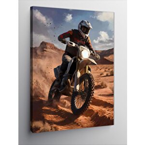 Kanvas Tablo Cross Yapan Motorcu