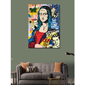 Kanvas Tablo Pop Art Mona Lisa 70x100 cm