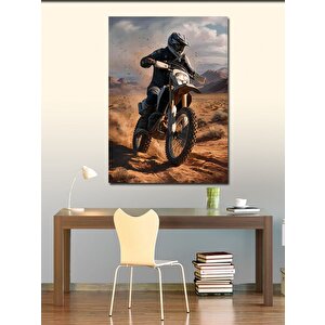 Kanvas Tablo Cross Yapan Motorcu