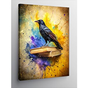 Kanvas Tablo Karga Ve Kitaplar 70x100 cm
