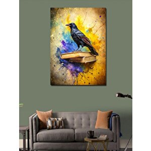 Kanvas Tablo Karga Ve Kitaplar 70x100 cm