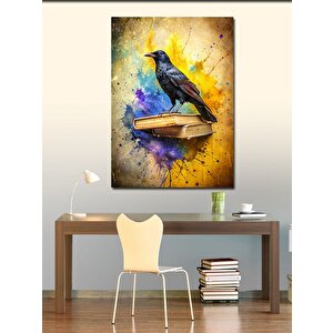 Kanvas Tablo Karga Ve Kitaplar 70x100 cm