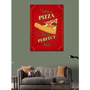 Kanvas Tablo Lezzetli Pizza