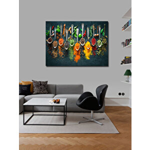 Kanvas Tablo Baharatlar  Mutfak Temalı 100x140 cm