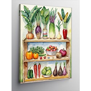 Kanvas Tablo Mutfak Temalı 100x140 cm