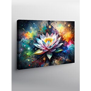 Kanvas Tablo Pembe Lotus Çiçeği 100x140 cm