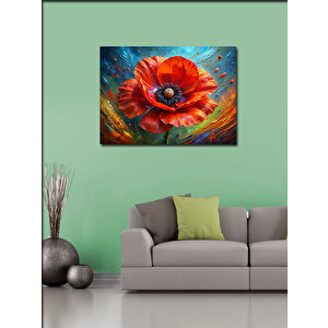 Kanvas Tablo Gelincik Çiçeği 100x140 cm