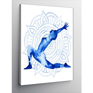 Kanvas Tablo Yoga Yapan Kadın