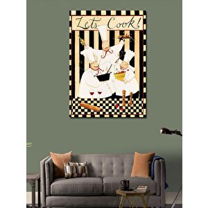 Kanvas Tablo Aşçılar Mutfak Temalı 100x140 cm