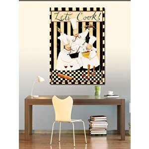 Kanvas Tablo Aşçılar Mutfak Temalı 100x140 cm