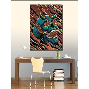 Kanvas Tablo Boynuzu Kuru Kafa 70x100 cm