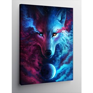 Kanvas Tablo Kurt Ve Dolunay 70x100 cm